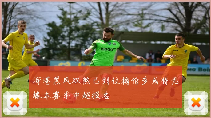 海港黑风双煞已到位梅伦多或将无缘本赛季中超报名