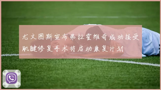 尤文图斯宣布弗拉霍维奇成功接受肌腱修复手术将启动康复计划